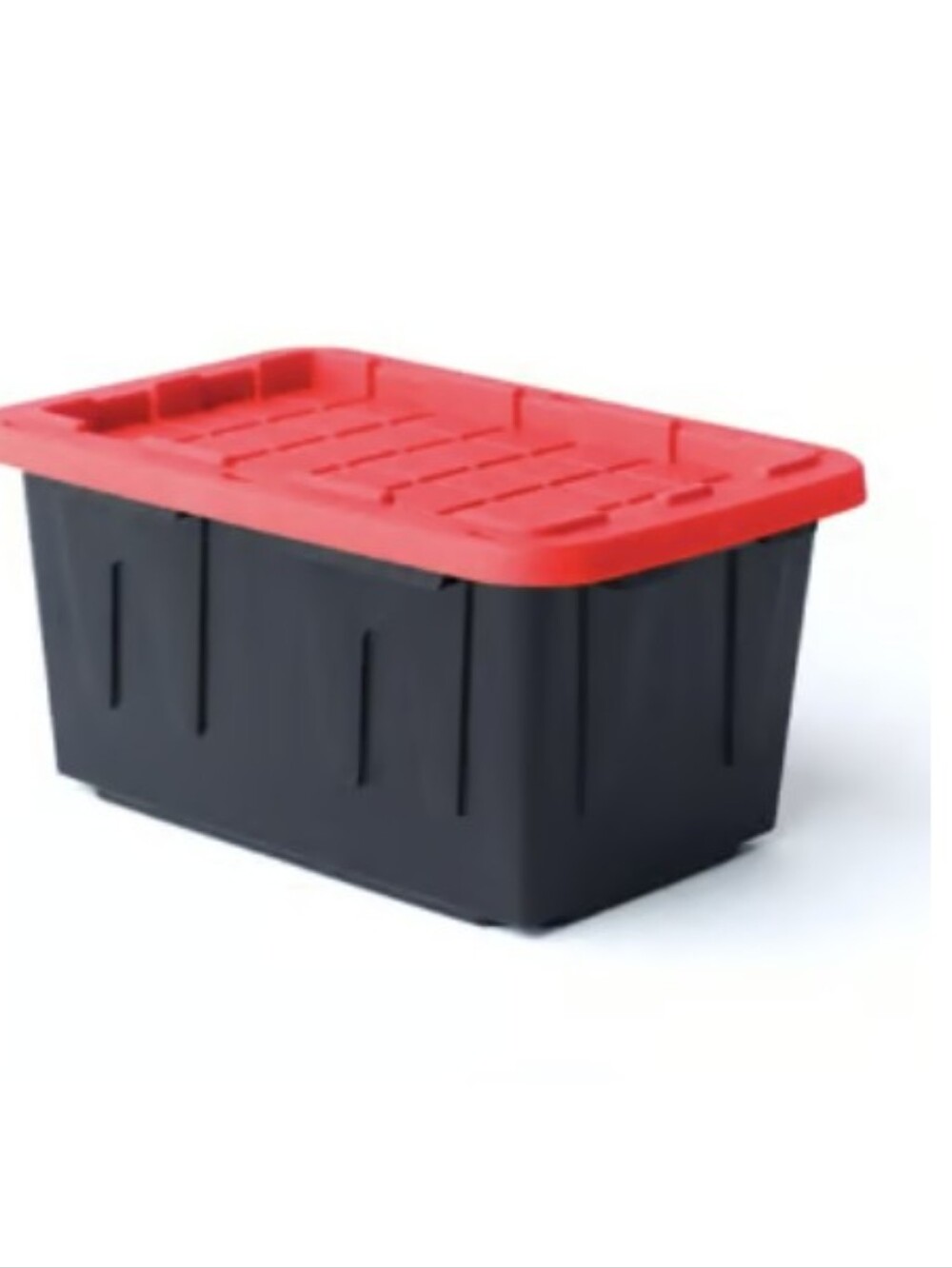 Mini Bin Black/Red Storage Tote Handheld D Stackable NEW
